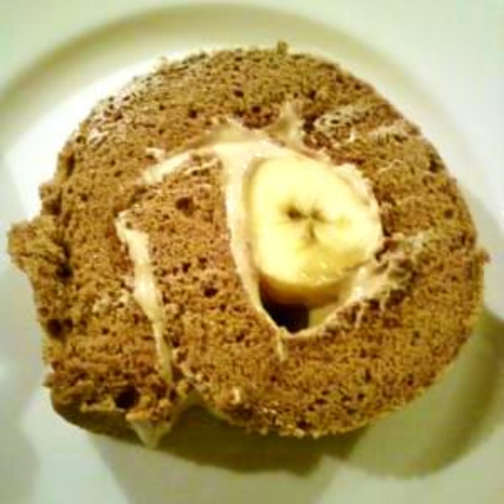 バナナチョコロールケーキ